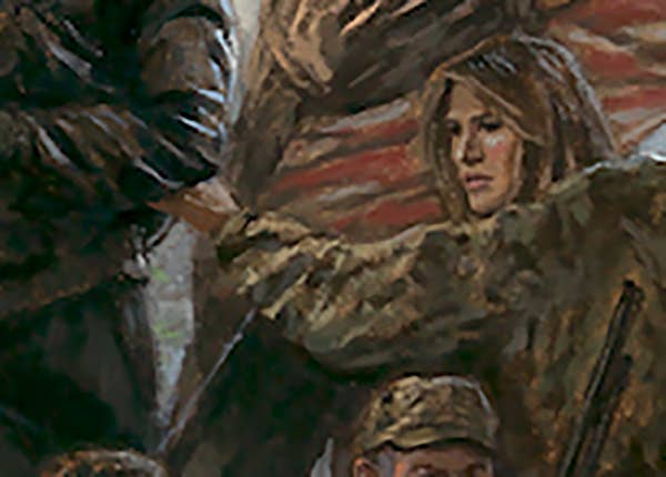 Someone Actually Painted Trump Draining The Swamp And It S Truly