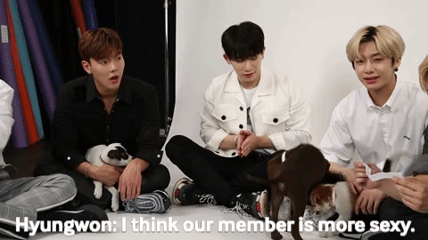 Hyungwon: I think our member is more sexy.I.M: And more good English, better than last year.Kihyun: More smart.Jooheon: Personally, I feel like we've grown a lot musically. For the fans, we really want to challenge ourselves.