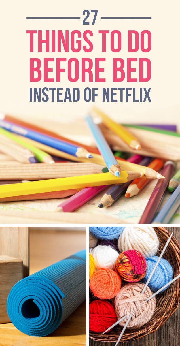 The header image for 27 Things To Do Before Bed Instead Of Netflix