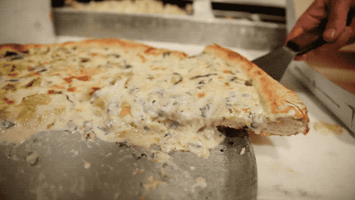 This popular spot is known for its famous creamy artichoke pizza. Dave was a big fan, mostly due to the fact that there was an actual vegetable gracing his slice.