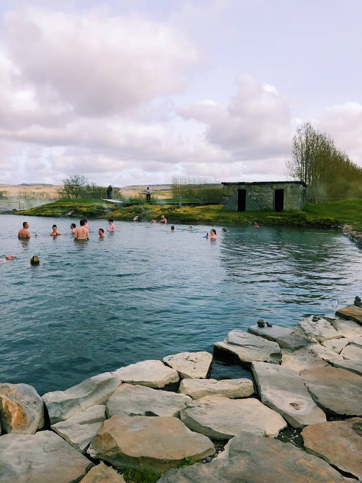 While the Blue Lagoon is the most famous of Iceland&#x27;s many hot springs, these natural pools can be found all over the country. Gamla Laugin, known as the secret lagoon, feels like a real local spot. It&#x27;s very bare bones — not much more than an old swimming pool with basic changing rooms and showers — but it&#x27;s the perfect way to relax and unwind after a long day of sightseeing.