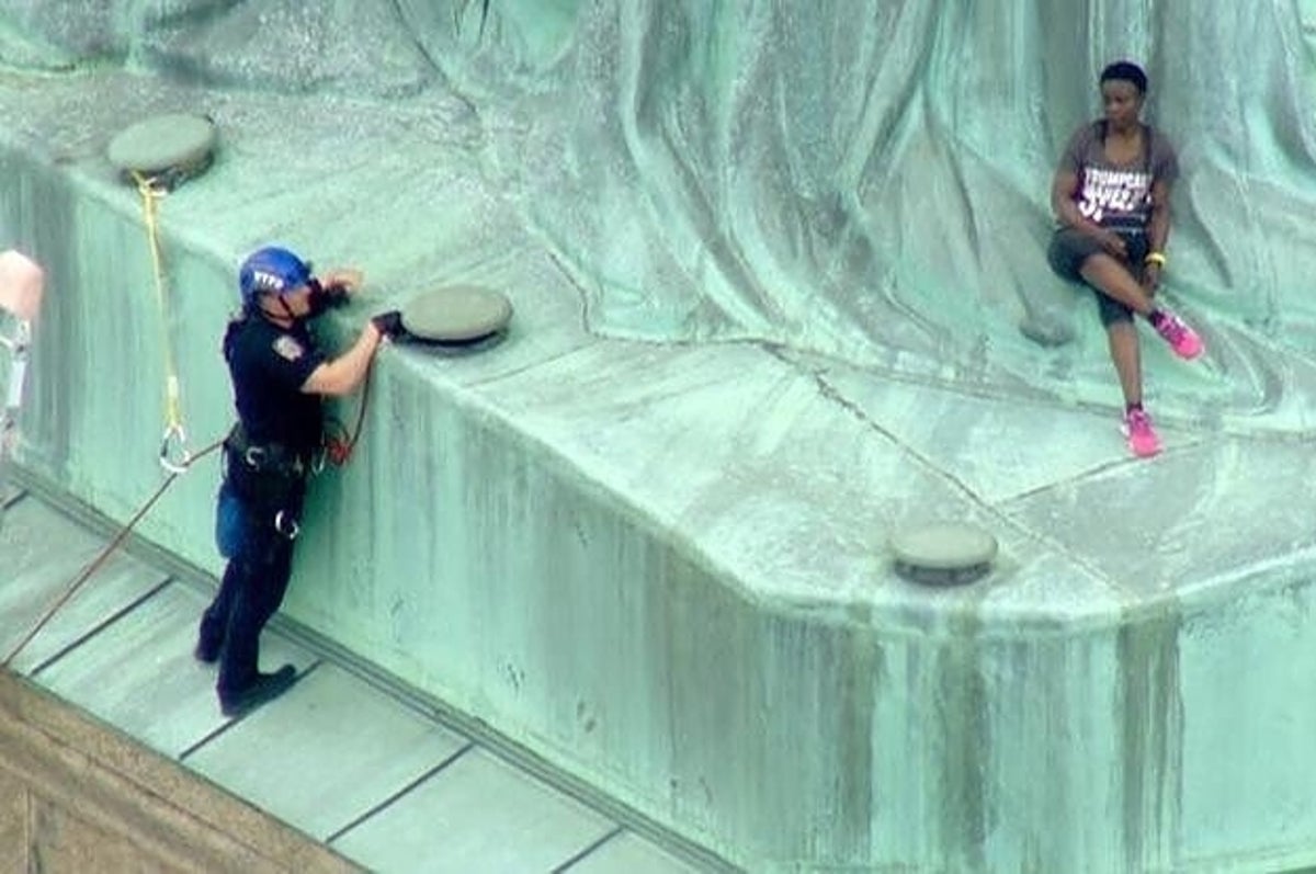 The Woman Who Climbed The Statue Of Liberty To Protest Family