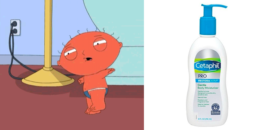 cetaphil lotion for sunburn