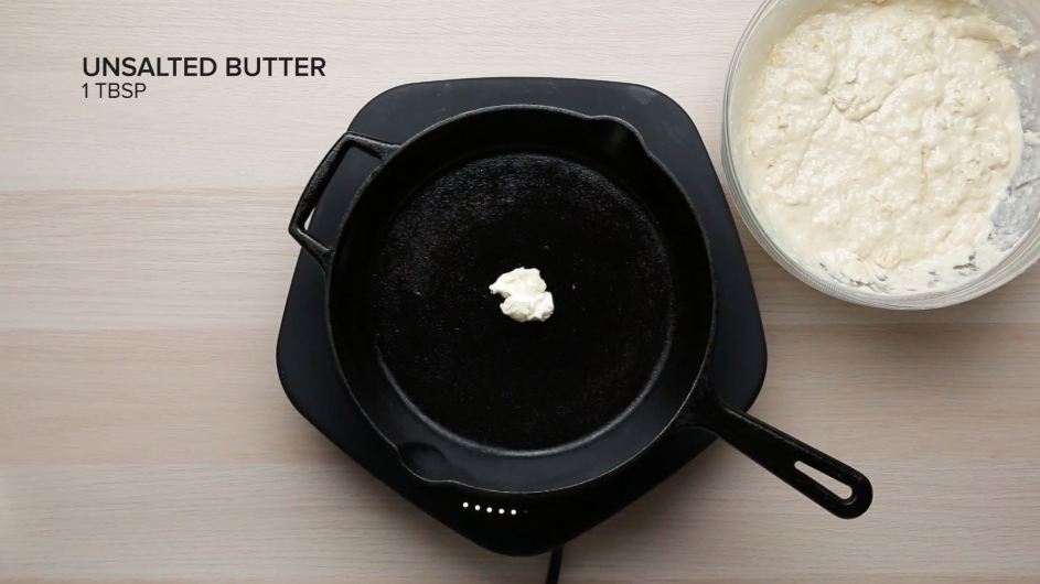 butter on a pan