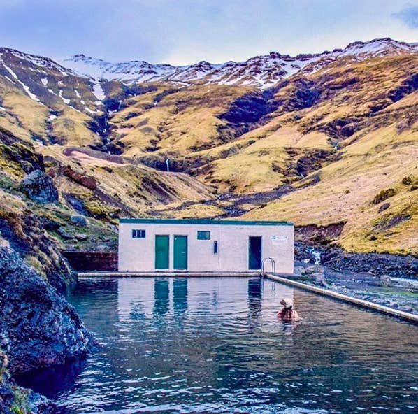 A ten-minute hike will lead you to this naturally warm pool, one of the oldest in Iceland. Much quieter than the other tourist-heavy spots along the south coast, it's the perfect place to unwind after a long day. Just don't expect any fancy amenities, and make sure to BYOT (bring your own towel).