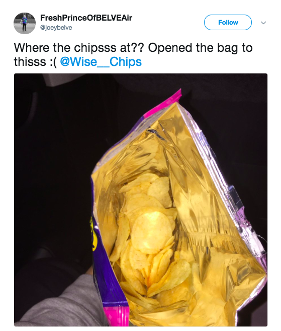 Chip Bag Size Chart
