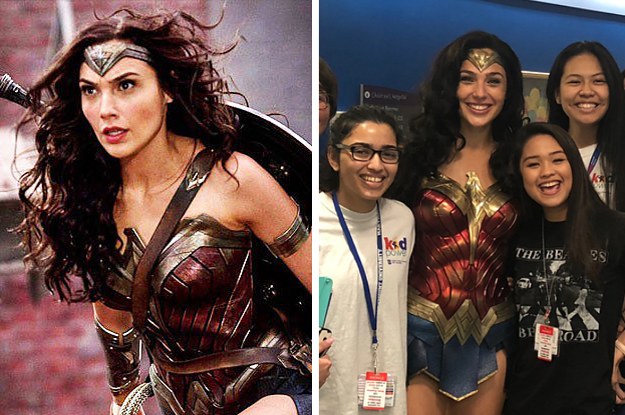 Wonder Woman Gal Gadot Visited A Children S Hospital In Full Costume Wonder woman star gal gadot visited children at a virginia hospital wearing her iconic amazonian armor costume from the superhero film. wonder woman gal gadot visited a
