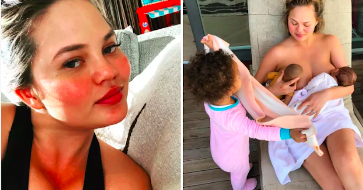 1200px x 628px - Chrissy Teigen Had The Best Response To People Who Criticized Her  Breastfeeding Photo