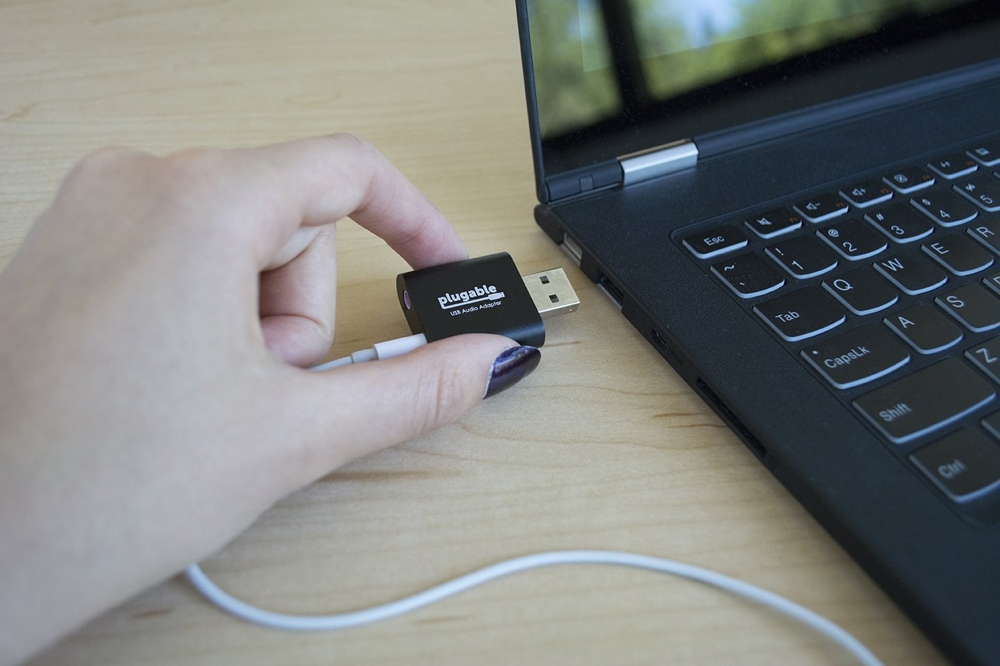 It's also compatible with microphones, so you can properly record your demos and release the hottest mixtape of 2018. Promising review: "This works well. The plug-and-play function is really useful when you need to hook up a microphone but have no mic port. No noticeable delay in sound transmission or hearing." —Janine Plourde Price: $7.79