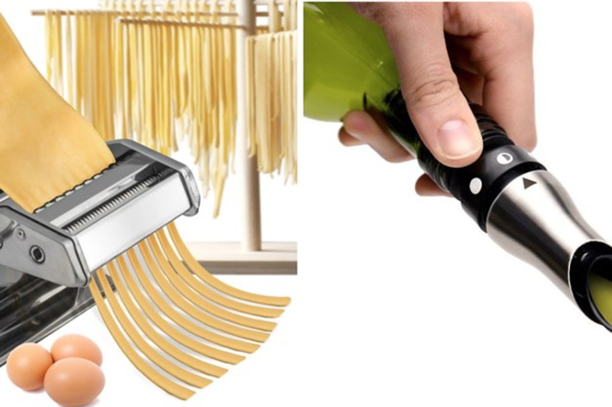 Stainless steel noodle maker pasta making machine for dough roller forks  noodles press ravioli spaghetti tools