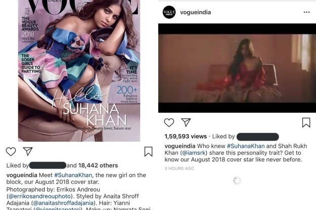 Suhana Khan Porn Video - Shah Rukh Khan's Daughter, Suhana, Is The Vogue India Cover Star Because  Nepotism Rocks