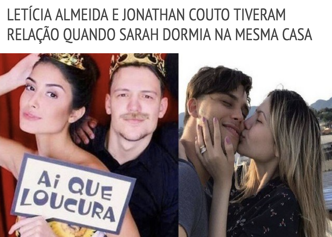 A Complicada Historia Envolvendo Leticia Almeida Mostra O Peso Do Machismo A menina, chamada de madah, continua sendo sustentada por claudinei, seu avô e por letícia, que até o. almeida mostra o peso do machismo