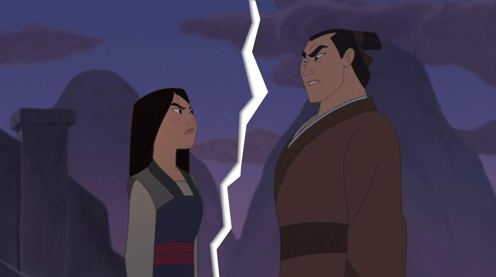 mulan 2 mulan and shang kiss