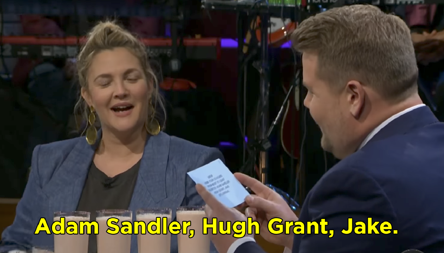 Drew Barrymore said Adam Sandler, Hugh Grant, Jake Gyllenhaal