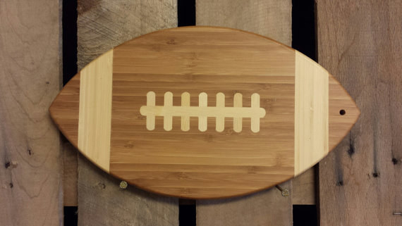 Custom Football Bamboo Cutting Board