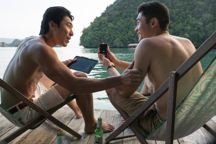 Chris Pang and Henry Golding in Crazy Rich Asians