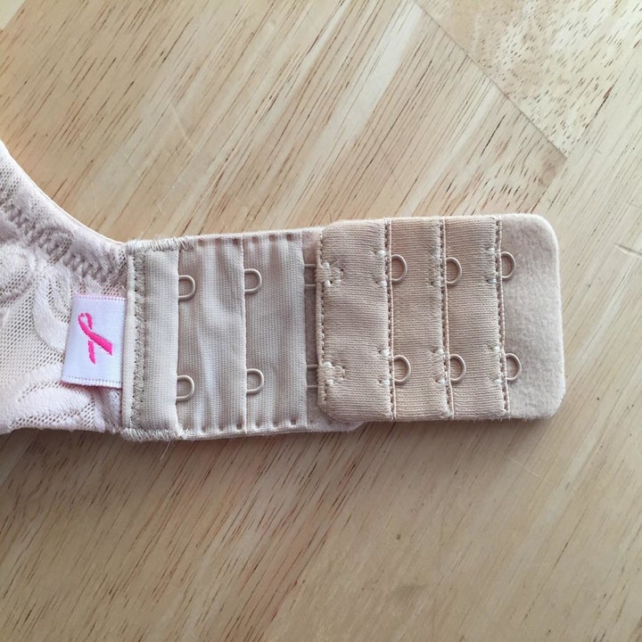 Reviewer photo of bra using the bra strap extender