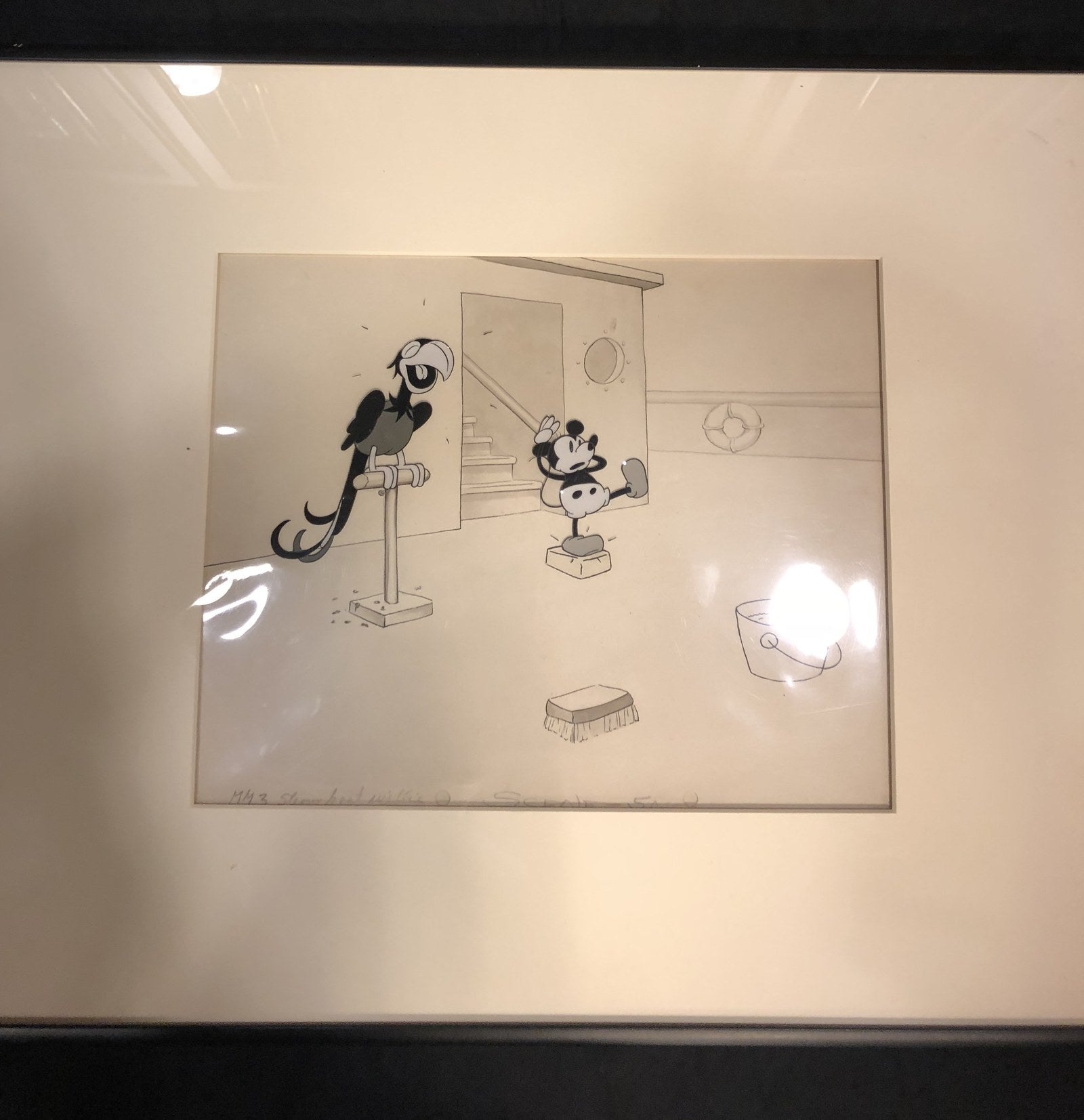 What makes this especially rare is the fact that in the 1920s the cels used to make cartoons were expensive, so after a cartoon was completed all the cels would be cleaned so that they could be reused.