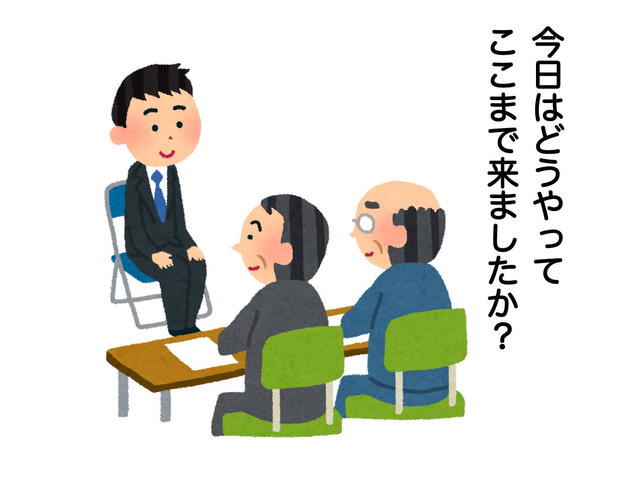面接官 今日はどうやってここまで来ましたか の傑作回答17選