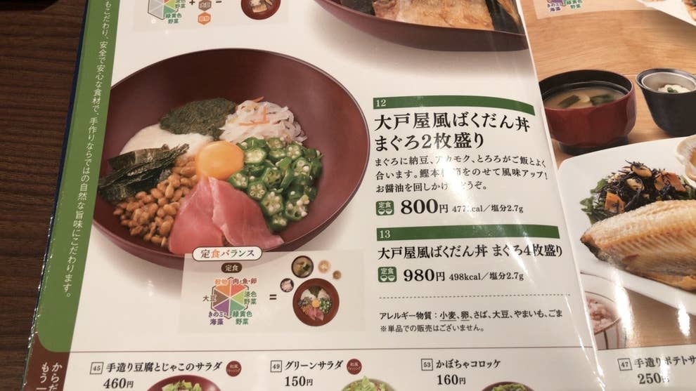 大戸屋の 226kcal定食 がダイエットの味方すぎて泣ける