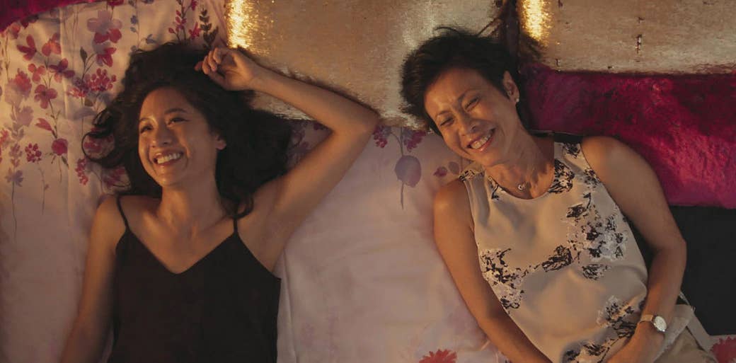 Constance Wu and Tan Kheng Hua in Crazy Rich Asians