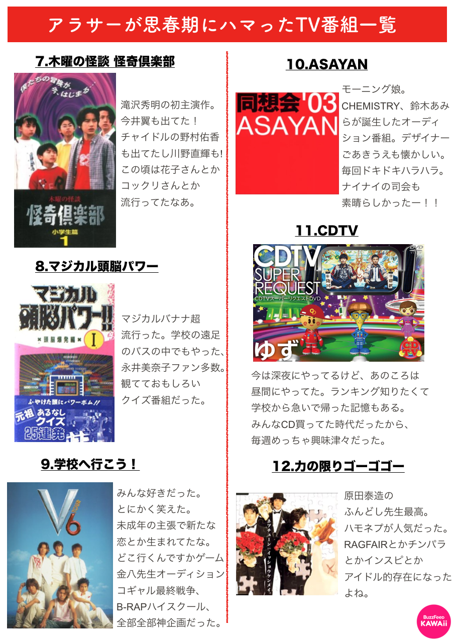 泣けるほど懐かしい アラサーが思春期にハマった 伝説的テレビ番組 たち