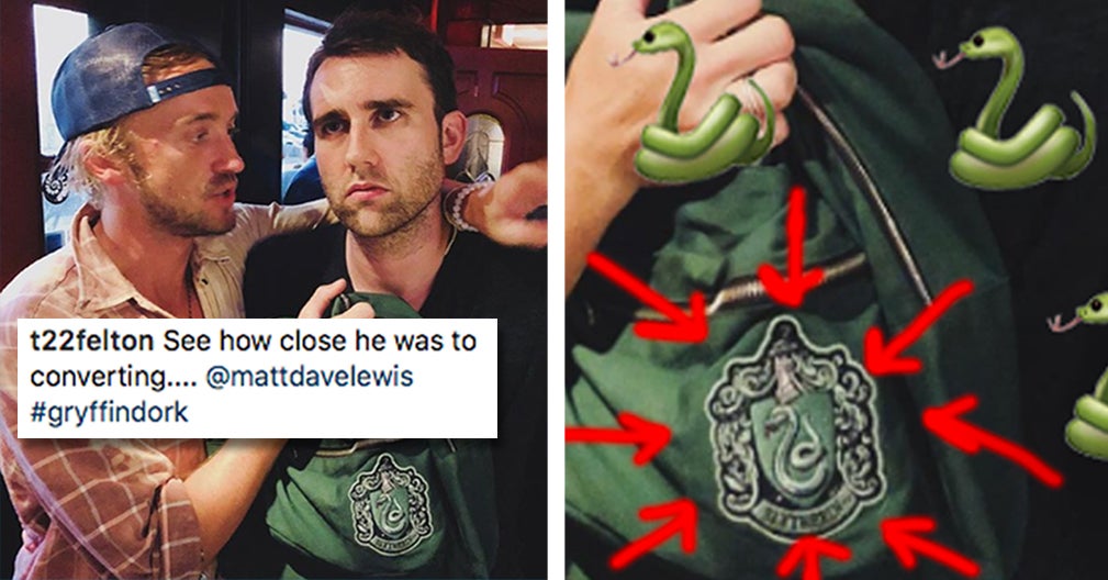 Tom Felton Just Tried Converting Matthew Lewis Into A Slytherin But He