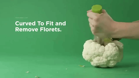 Promising review: "Do you eat a lot of cauliflower? Or anything with a stalk? If you do, it's totally worth it to buy this doodad. I can literally chop up a head of cauliflower in two minutes, whereas I used to struggle for quite a bit longer with a knife." —Ashley M. Get it from Amazon for $7.95.