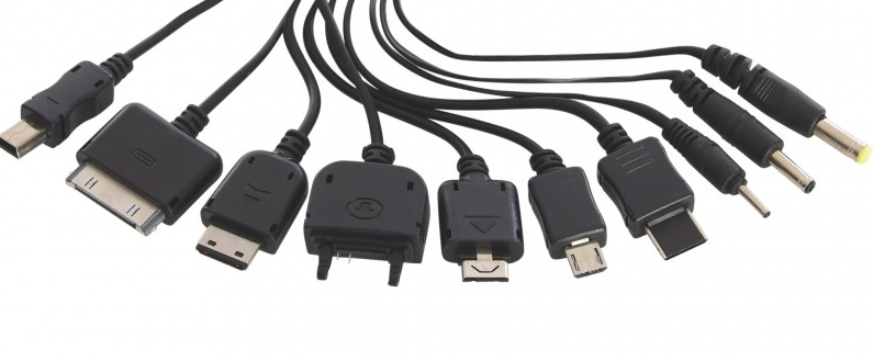 Stock image of different chargers