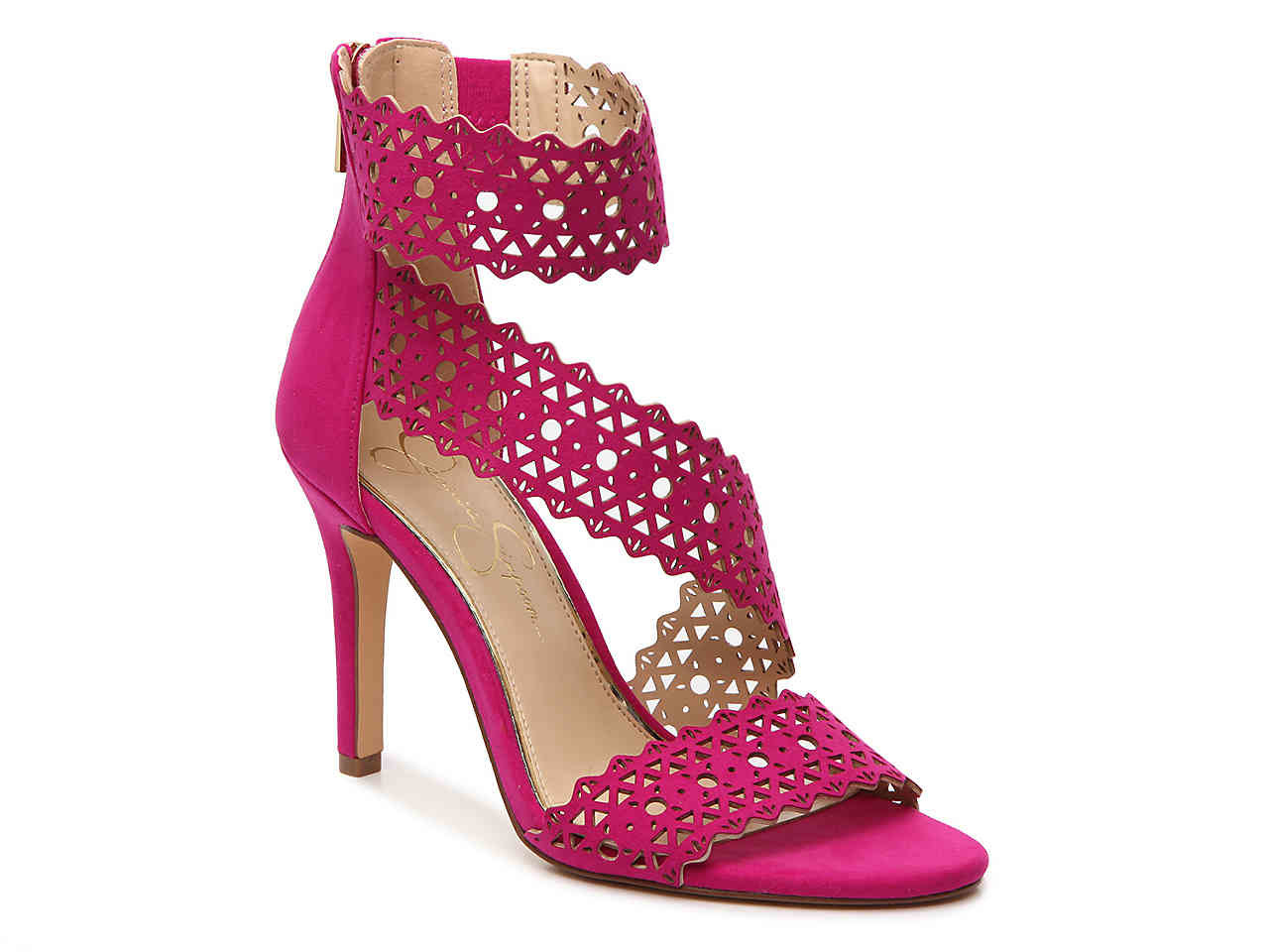 comfortable glitter heels