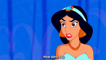 GIF of Jasmine saying &quot;How dare you&quot;
