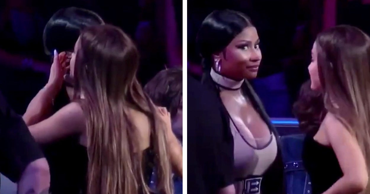 Theres A Video Of Nicki Minaj And Ariana Grande Whispering