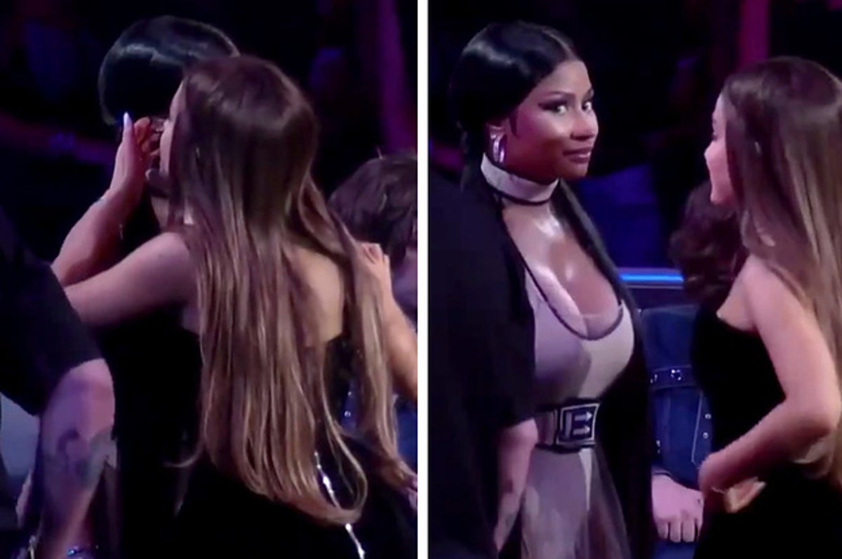 1200px x 797px - There's A Video Of Nicki Minaj And Ariana Grande Whispering At The VMAs And  People Want To Know If They're Shading Kylie And Travis
