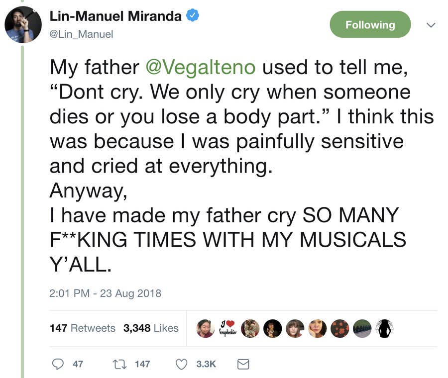 Lin manuel miranda best tweets outlet