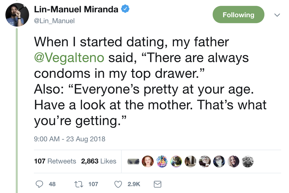 Lin-Manuel Miranda's Twitter Thread About His Dad Will Probably Make ...