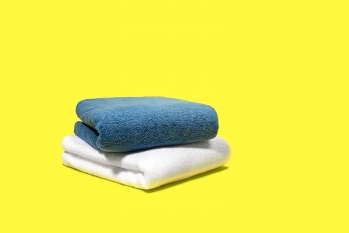 We recently tested a whole bunch of towels in similar price points (check out BuzzFeed Reviews for all three of our picks for best bath towels), and this 100% cotton AmazonBasics set came out on top for a number of reasons. First off: A quick lesson on GSM. The weight of a towel is measured in GSM, or grams per square meter. The higher the GSM, the denser the threads. While a higher GSM doesn’t always mean the towel is softer, more absorbent, or even physically thicker, it does usually correspond with price. The higher the GSM, the more expensive (sort of like thread count for sheets). AmazonBasics Quick-Dry Towels are 400 GSM, which makes them lightweight to medium-weight towels. Medium-weight towels are usually as absorbent as heavier weights (700 GSM or more) when made from 100% cotton, but they’re lighter and they dry faster, which is great for small or poorly ventilated bathrooms — or people who just leave towels lying around the house (no shame, just being real).