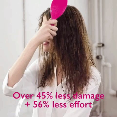 Get it from Amazon for $7.53+ (available in 11 colors).Promising review: "This brush is frigging magic. I would have never considered purchasing this if I had seen it in a store, the bristles are very 'flimsy' and I would have assumed it would do nothing to my super thick, curly, coarse (currently bleach-damaged) long hair that turns into a cavewoman wig by the end of one day. The great reviews persuaded me to give it a try. SO happy with the results! The brush is very gentle and I see very little hair on the brush even after going through the worst of rats' nests. it is simply amazing. this would be perfect for anyone, definitely a great brush for a parent brushing children's hair. I was so tired of brushing my hair I was actually considering chopping it off. So happy I tried this brush first!! If you are on the fence, order this sucker! It is a game changer!" —Jen Downy
