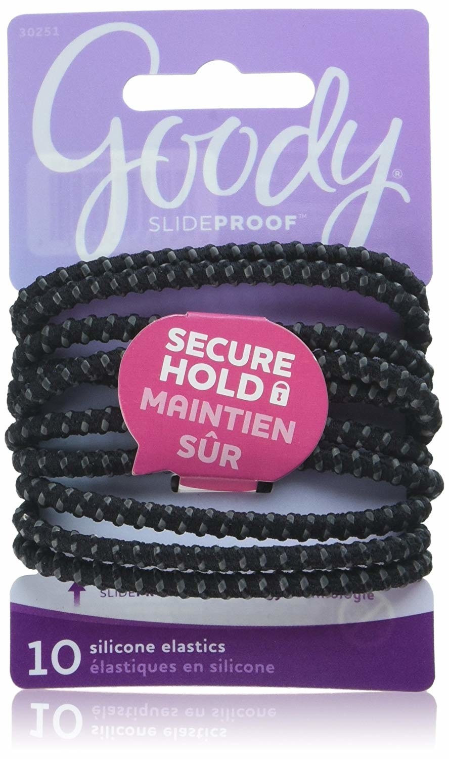 The hair ties with rubber