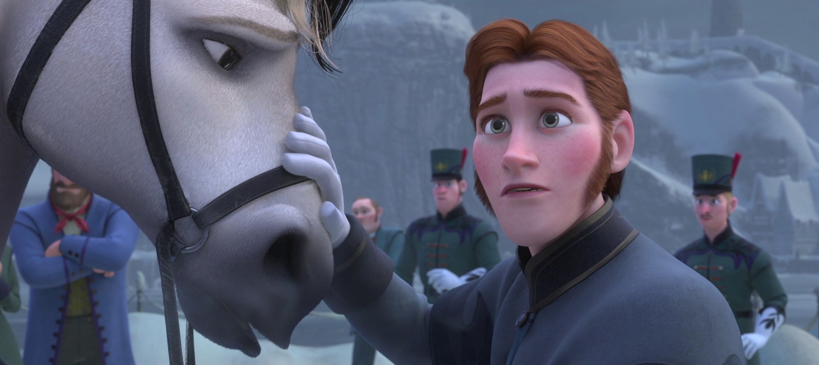 Anna and Kristoff>>> NOOOO!!! Their faces are different than in the  original film! They look weirdI hop…