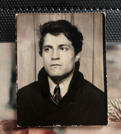 A man in an old photograph from years ago