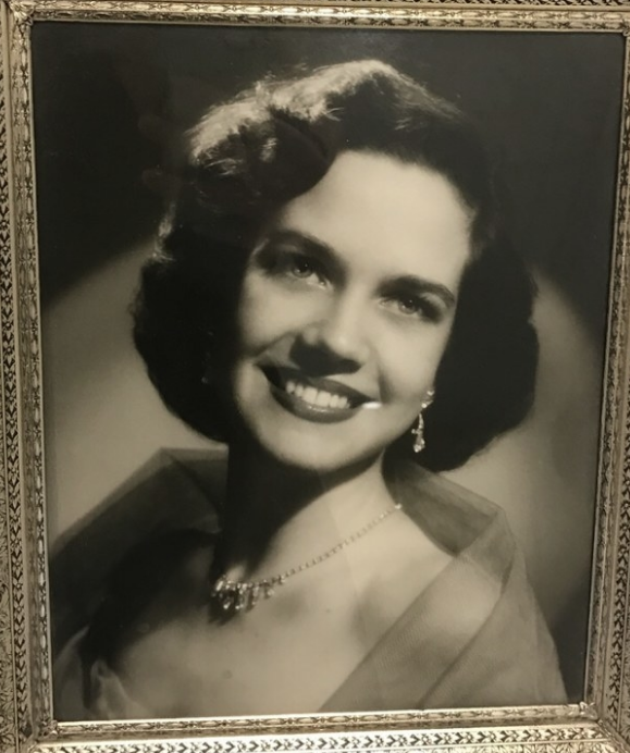 A woman in an old photograph from years ago