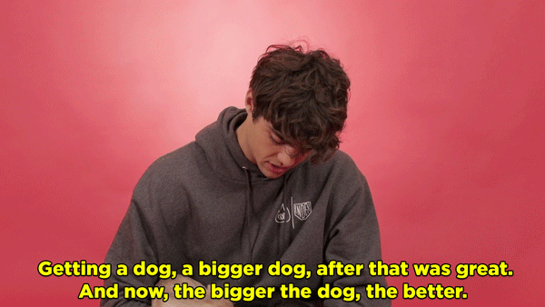 Noah: My parents got a dog for us — a black lab german shepherd rottweiler mix — named Mackenzie, six weeks after the accident. Getting a dog, a bigger dog, after that was great. And now, the bigger the dog, the better.