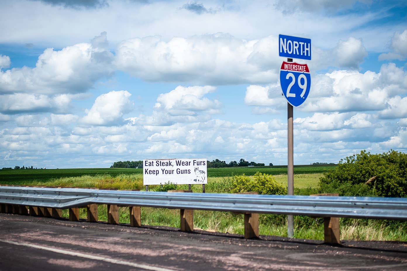 Interstate 29, south of Sioux Falls, South Dakota.