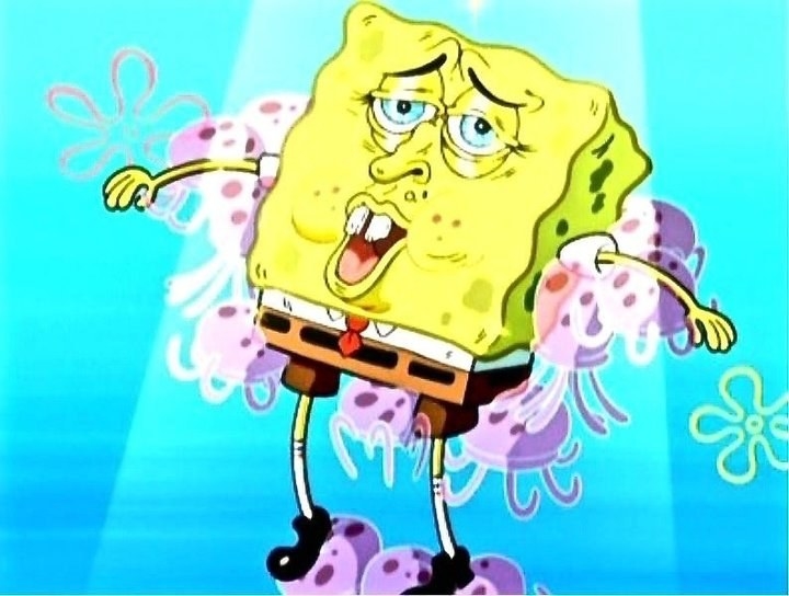 spongebob gross face