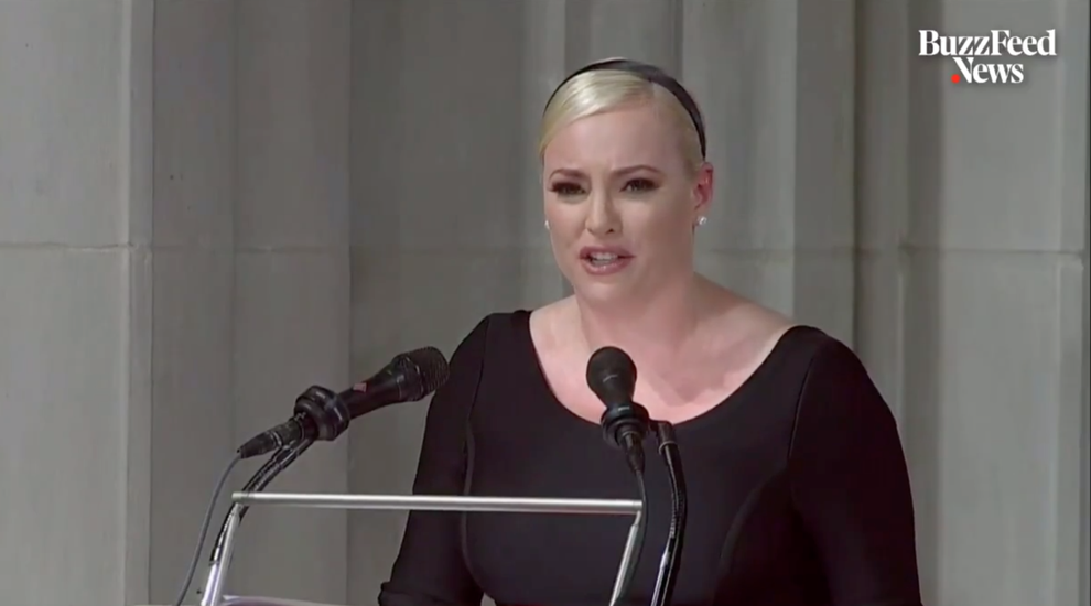 Meghan Mccain Made Veiled Criticisms Of Trump In Her Emotional Eulogy