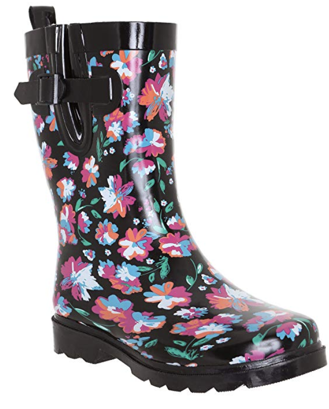 high heel rain boots amazon