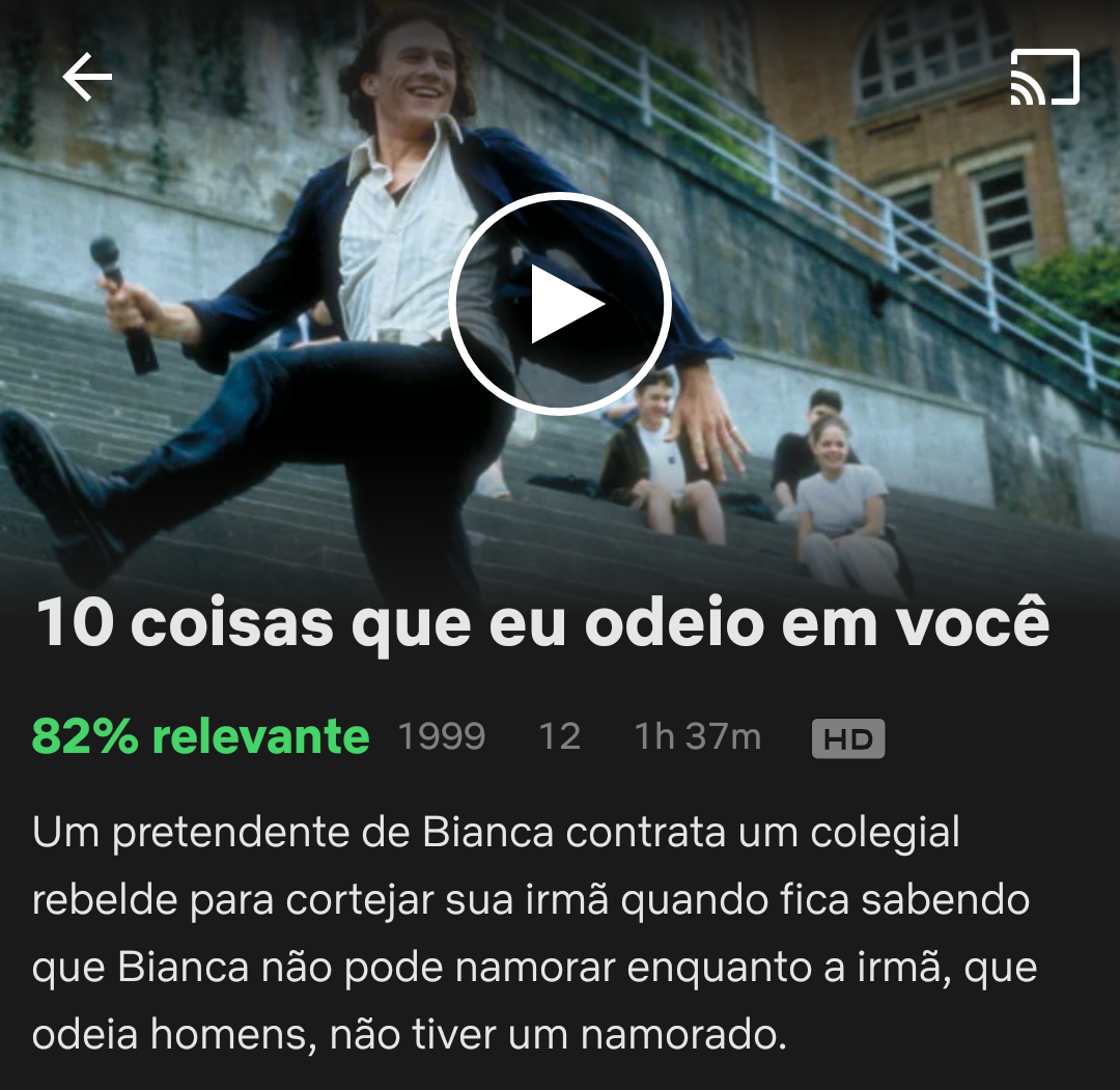"10 coisas que eu odeio em você" é o típico filme de rever sempre que não "tem nada pra assistir".