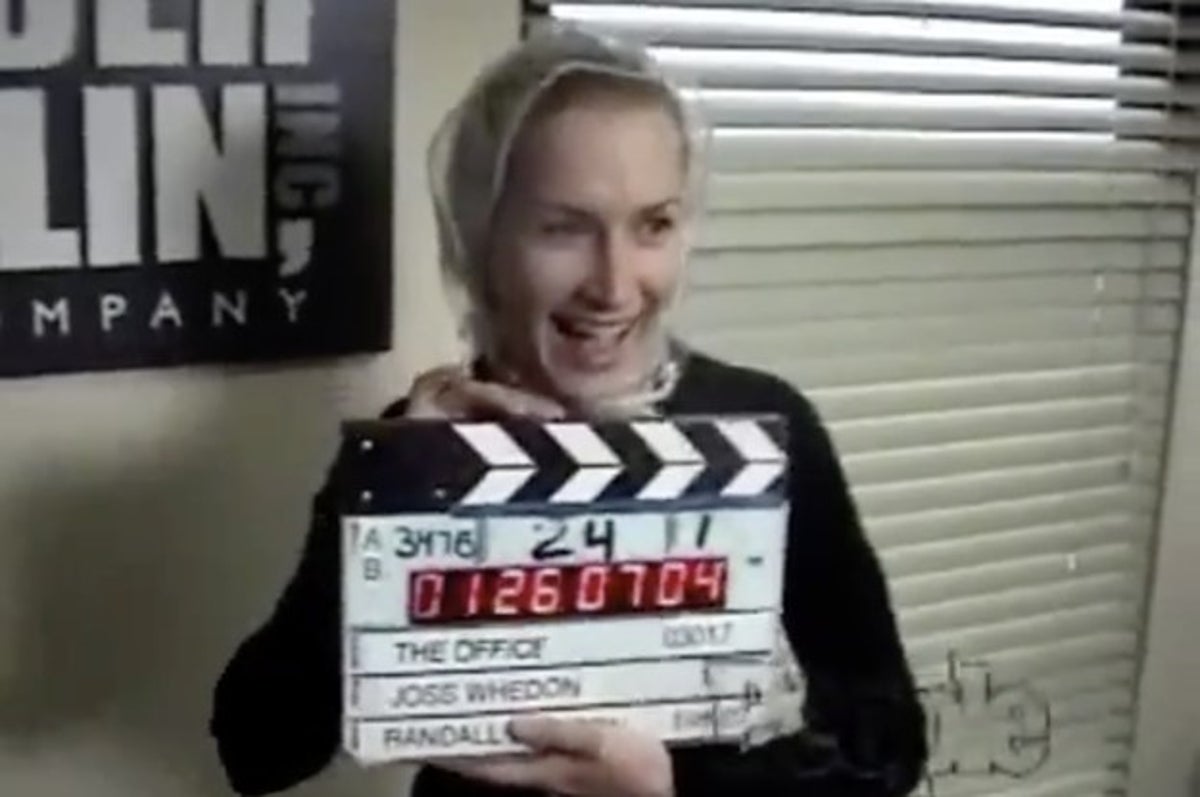 Angela Kinsey Porn - Angela Kinsey Recently Found Some Home Video From The Set Of \