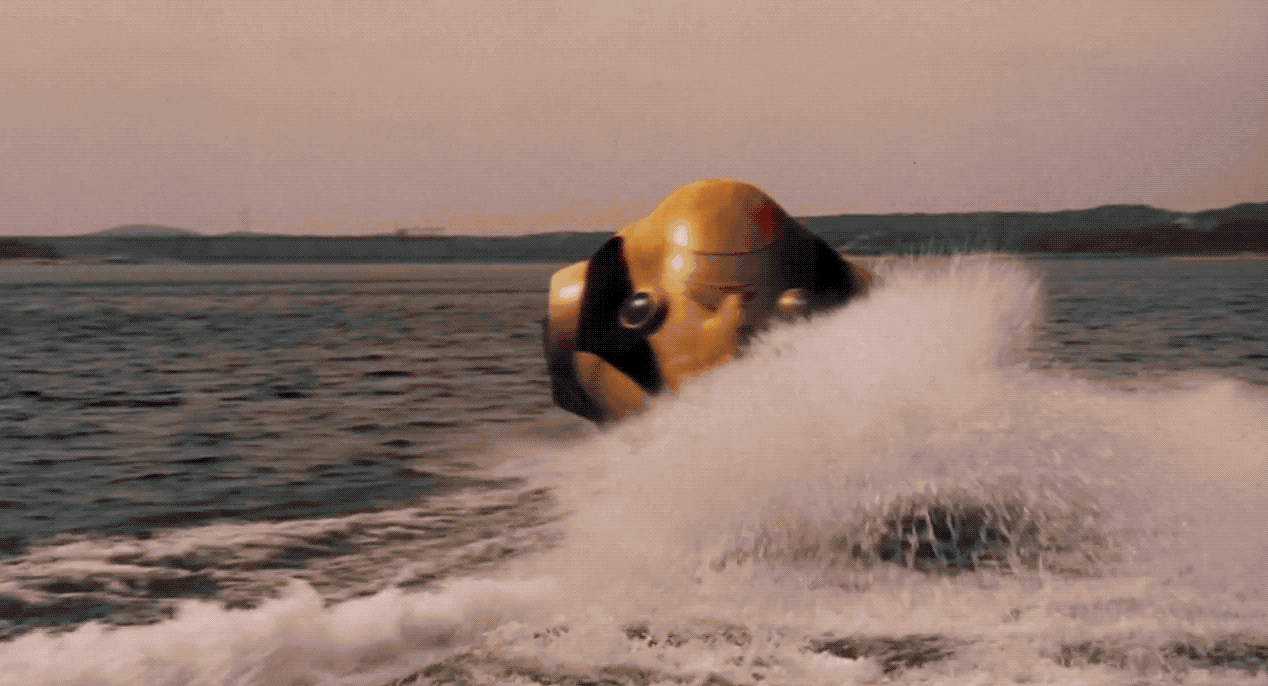 It's a boat that transforms into a submarine, and it also supplies unlimited junk food — need I say more?