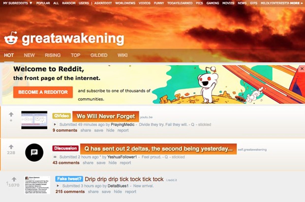 Reddit Just Banned The Biggest Qanon Subreddit After Users Called For Hillary Clinton S Death